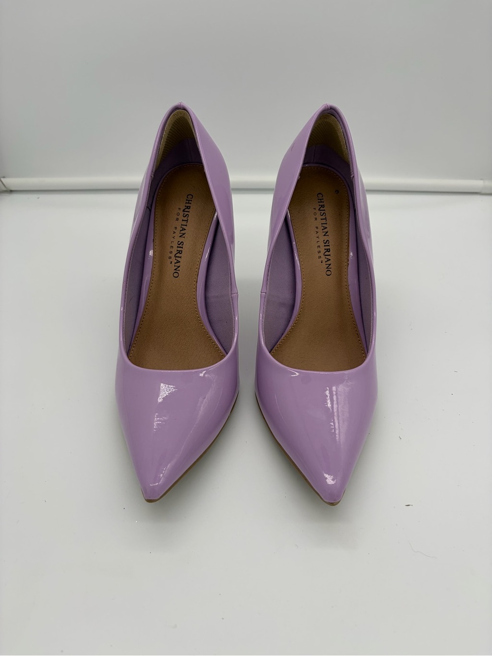 Christian Siriano Lavender Patent Pointed-Toe Pumps